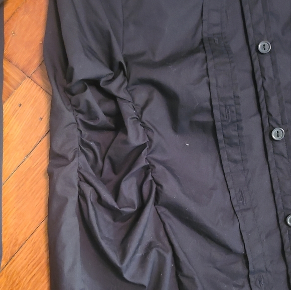 FRESH BREWED LOS ANGELES LONDON 100% AUTHENTIC BLACK BUTTON DOWN SHIRT NWOT - Picture 6 of 10